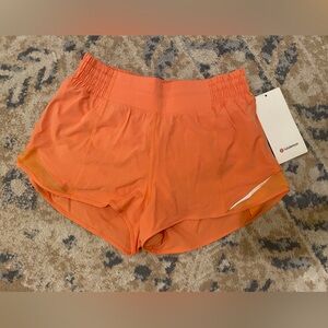 Hotty Hot High-Rise Lined Short 2.5" - Lit Orange Size 6 - NWT